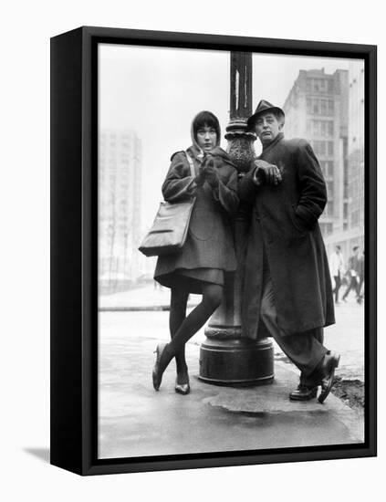 Robert Mitchum, Shirley Maclaine. "Two for the Seesaw" 1962, Directed by Robert Wise-null-Framed Premier Image Canvas