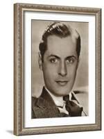 Robert Montgomery, American Actor and Director, 1933-null-Framed Giclee Print