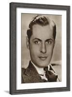 Robert Montgomery, American Actor and Director, 1933-null-Framed Giclee Print