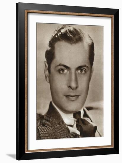 Robert Montgomery, American Actor and Director, 1933-null-Framed Giclee Print