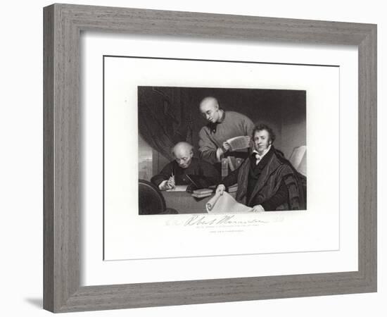 Robert Morrison-George Chinnery-Framed Giclee Print