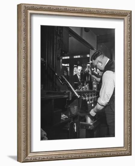 Robert Neve Buying Round of Beer at Bar-Hans Wild-Framed Photographic Print