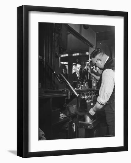 Robert Neve Buying Round of Beer at Bar-Hans Wild-Framed Photographic Print