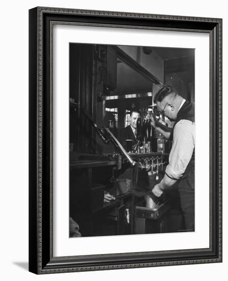 Robert Neve Buying Round of Beer at Bar-Hans Wild-Framed Photographic Print