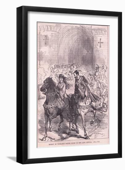 Robert of Normandy Paying Court to Lady Sibylla-Charles Ricketts-Framed Giclee Print