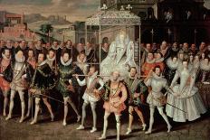 Queen Elizabeth I (1533-1603) Being Carried in Procession (Eliza Triumphans) C.1601-Robert Peake-Giclee Print