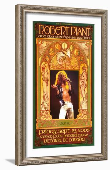 Robert Plant Victoria Concert-Bob Masse-Framed Art Print