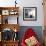 Robert Rauschenberg Sitting on His Sculpture in Studio, Among Other Paintings and Sculptures-Allan Grant-Framed Premium Photographic Print displayed on a wall