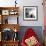 Robert Rauschenberg Sitting on His Sculpture in Studio, Among Other Paintings and Sculptures-Allan Grant-Framed Premium Photographic Print displayed on a wall