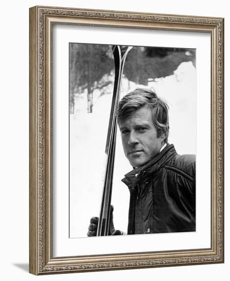 Robert Redford. "Downhill Racer" [1969], Directed by Michael Ritchie.-null-Framed Photographic Print