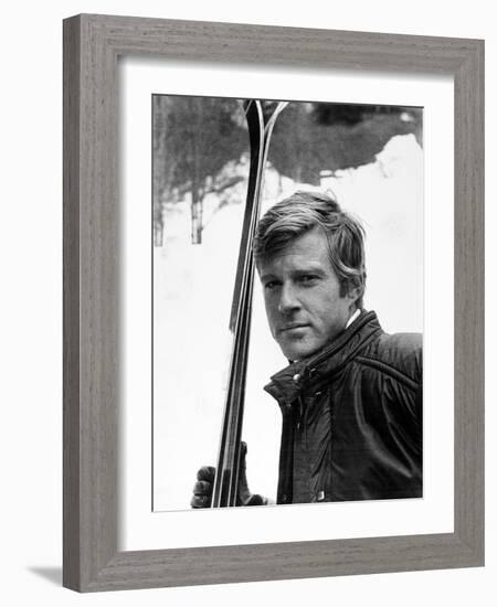 Robert Redford. "Downhill Racer" [1969], Directed by Michael Ritchie.-null-Framed Photographic Print