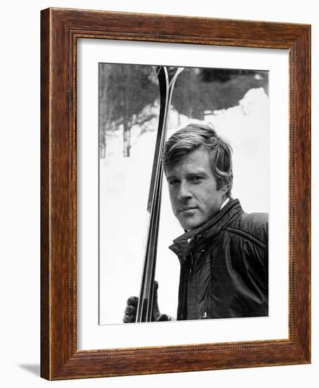 Robert Redford. "Downhill Racer" [1969], Directed by Michael Ritchie.-null-Framed Photographic Print