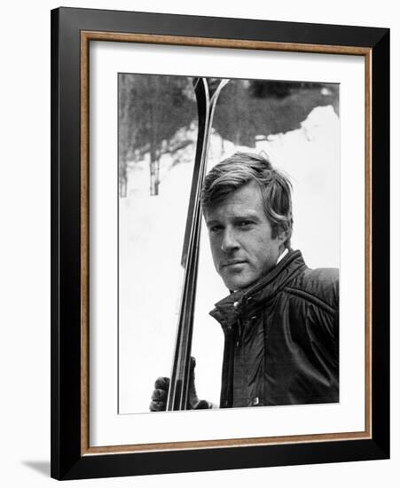 Robert Redford. "Downhill Racer" [1969], Directed by Michael Ritchie.-null-Framed Photographic Print