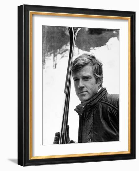 Robert Redford. "Downhill Racer" [1969], Directed by Michael Ritchie.-null-Framed Photographic Print