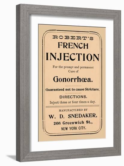 Robert's French Injection-null-Framed Art Print