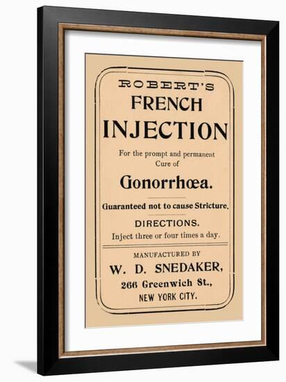 Robert's French Injection-null-Framed Art Print