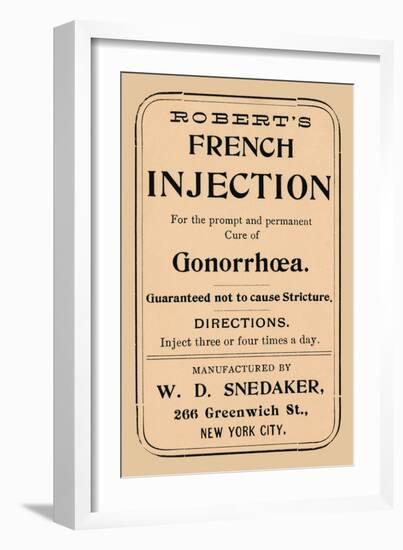 Robert's French Injection-null-Framed Art Print