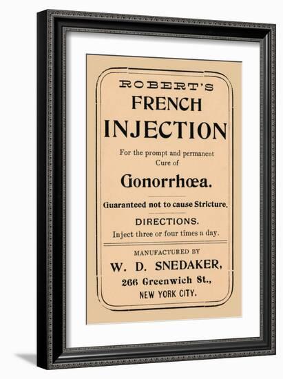 Robert's French Injection-null-Framed Art Print