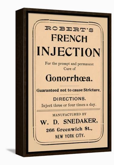 Robert's French Injection-null-Framed Stretched Canvas