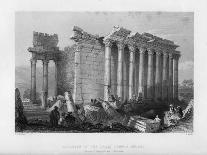 The Great Temple at Baalbec (Heliopoli), Egypt, 1841-Robert Sands-Mounted Giclee Print