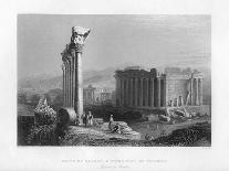 The Great Temple at Baalbec (Heliopoli), Egypt, 1841-Robert Sands-Mounted Giclee Print