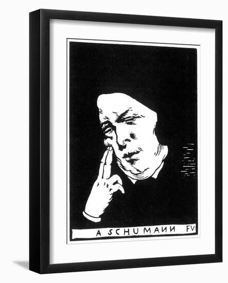 Robert Schumann (1810-185), 1893-Felix Edouard Vallotton-Framed Giclee Print