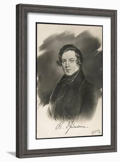 Robert Schumann German Musician-null-Framed Art Print