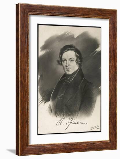 Robert Schumann German Musician-null-Framed Art Print