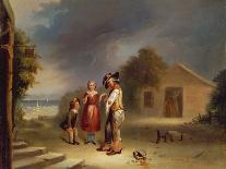 The Drunkard's Plight, 1845 (Oil on Canvas)-Robert Scott Duncanson-Framed Giclee Print