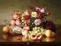 Fruit Still-life with Roses and Honeycomb. 1904-Robert Spear Dunning-Framed Premier Image Canvas