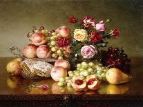 Fruit Still-Life with Roses and Honeycomb, 1904-Robert Spear Dunning-Giclee Print
