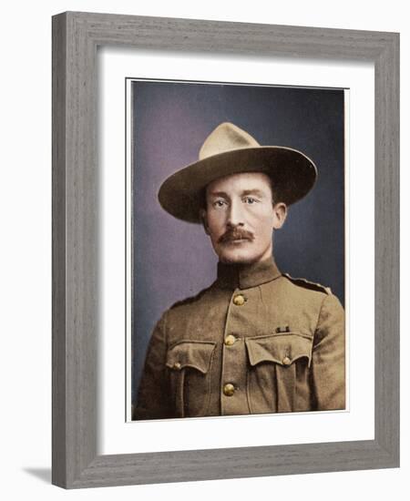 Robert Stephenson Smyth Baden-Powell, British soldier, c1900-Anon-Framed Photographic Print