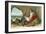 Robert the Bruce and the Spider-English School-Framed Premium Giclee Print