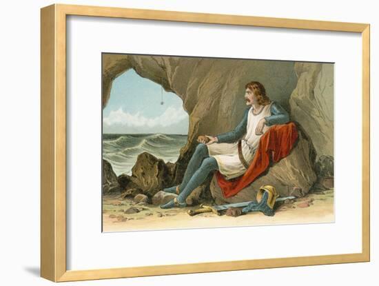 Robert the Bruce and the Spider-English School-Framed Giclee Print
