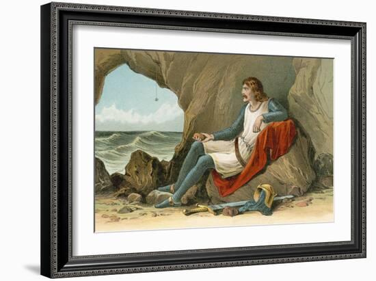 Robert the Bruce and the Spider-English School-Framed Giclee Print