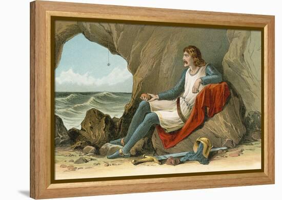 Robert the Bruce and the Spider-English School-Framed Premier Image Canvas