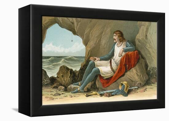 Robert the Bruce and the Spider-English School-Framed Premier Image Canvas