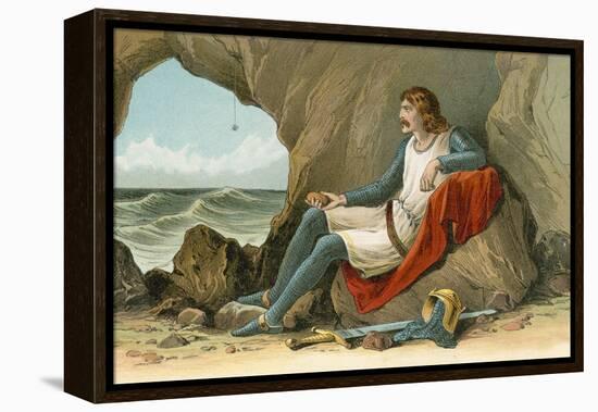 Robert the Bruce and the Spider-English School-Framed Premier Image Canvas