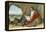 Robert the Bruce and the Spider-English School-Framed Premier Image Canvas