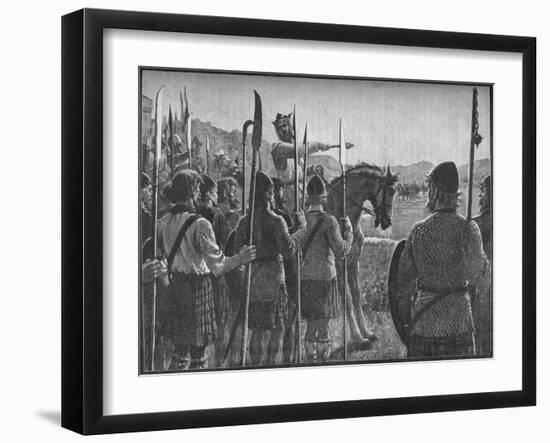 Robert the Bruce Reviewing His Troops before the Battle of Bannockburn, 1314-EBL-Framed Giclee Print