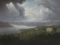 View of the Hudson River from Tarrytown Heights-Robert The Younger Havell-Premier Image Canvas