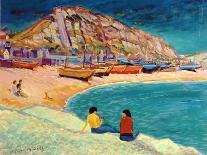 Hastings: Beach Scene-Robert Tyndall-Framed Giclee Print