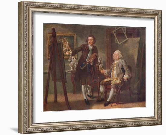 Robert Walpole, First Earl of Orford, K.G., in the Studio of Francis Hayman, R.A.', c1748-1750-Francis Hayman-Framed Giclee Print