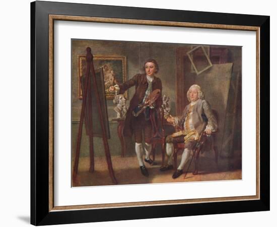 Robert Walpole, First Earl of Orford, K.G., in the Studio of Francis Hayman, R.A.', c1748-1750-Francis Hayman-Framed Giclee Print