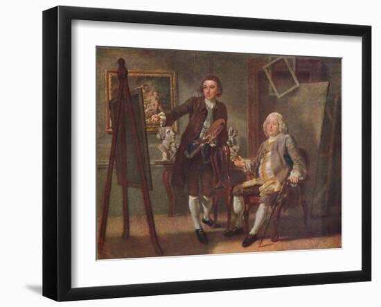 Robert Walpole, First Earl of Orford, K.G., in the Studio of Francis Hayman, R.A.', c1748-1750-Francis Hayman-Framed Giclee Print