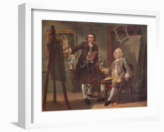 Robert Walpole, First Earl of Orford, K.G., in the Studio of Francis Hayman, R.A.', c1748-1750-Francis Hayman-Framed Giclee Print