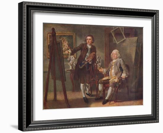 Robert Walpole, First Earl of Orford, K.G., in the Studio of Francis Hayman, R.A.', c1748-1750-Francis Hayman-Framed Giclee Print