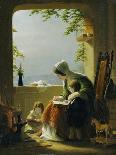 Mothers Lessons, Amalfi, 1857-Robert Walter Weir-Giclee Print