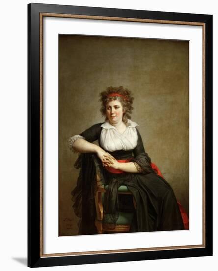 Robertine Tourteau, Marquise D'Orvilliers (1772-186)-Jacques Louis David-Framed Giclee Print