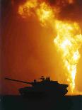 Kuwait Burning Oil Well-Roberto Borea-Premier Image Canvas